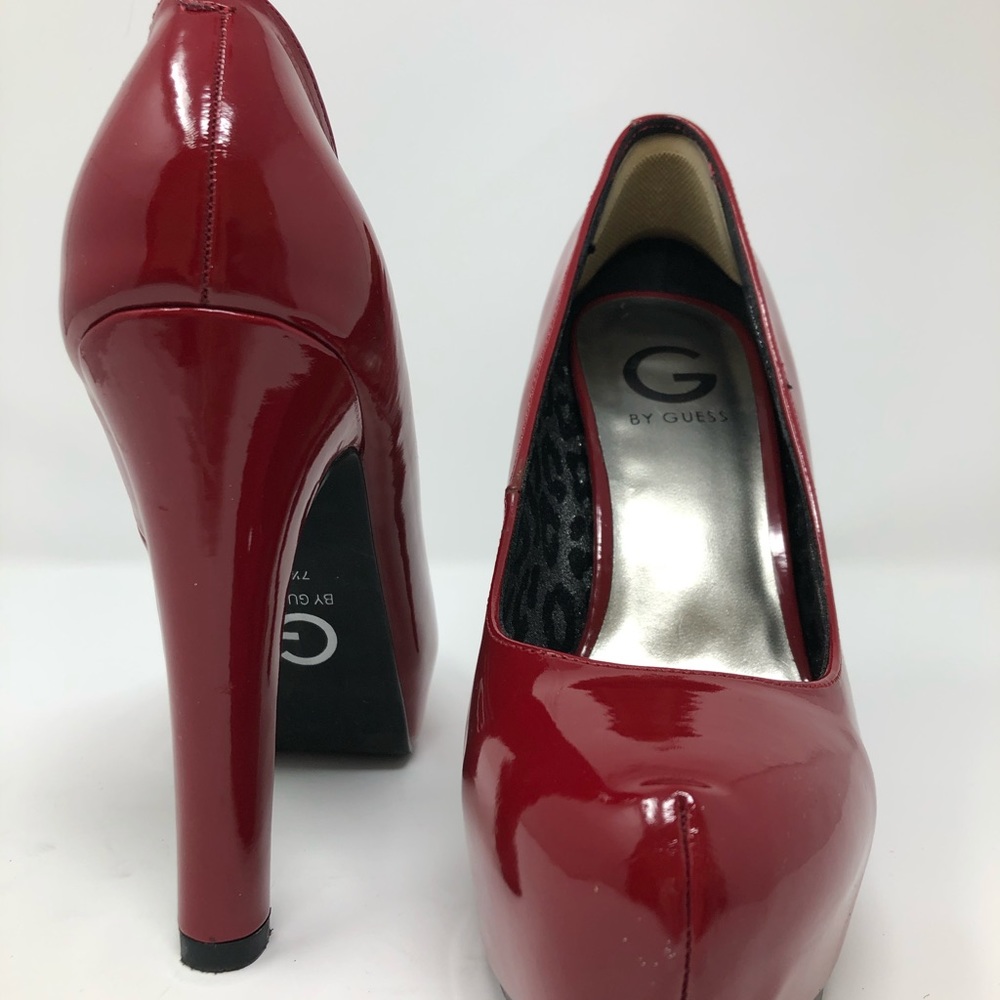 G by Guess Dark Red Patent Leather Pumps